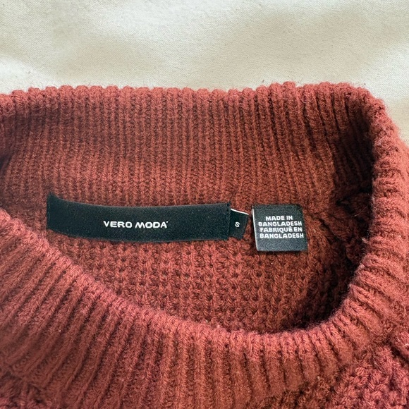 Vero Moda Rust Knit Women's Sweater - Picture 2 of 2